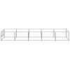 Dog Kennel Silver 53.8 ft² Steel