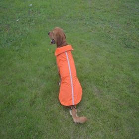 Dog Clothes Outdoor Shell Jacket Waterproof Raincoat (Option: XL-Orange)