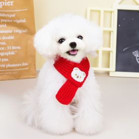 Pet Scarf New Fashion Personality (Option: Red-Small Size 42 Cmx5cm)