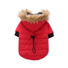 Popular Pet Clothes Winter Clothing Coat (Option: DZ172 Red-XL)