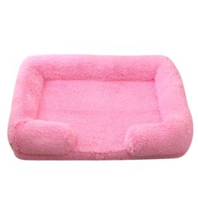 Doghouse Cathouse Plush Round Pet Bed (Option: M27 Bright Pink-XL Contains Inner Sleeve)