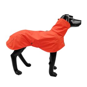 Pet Shell Jacket Dog Waterproof Windproof Raincoat (Option: Orange-XXXL)