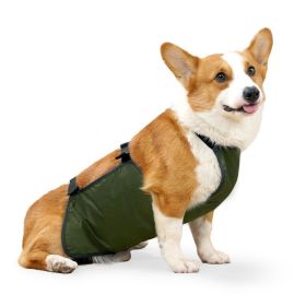 Pet Supplies Medium Large Dog Apron Water And Dirt Resistant S (Option: Army Green-XL)